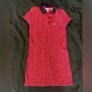 Lacoste Striped Polo Dress - girls